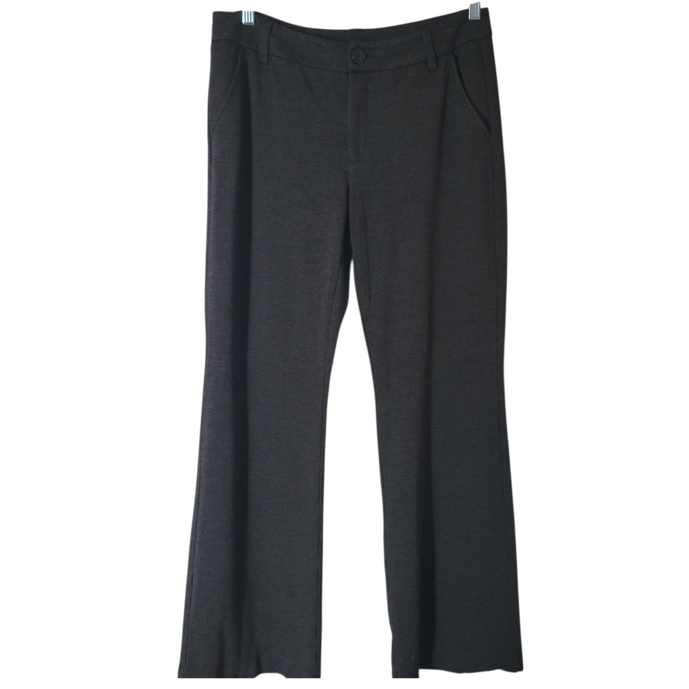 Cabi Dark Gray Sz 12 Knit Pointe Flared Trouser Business career Comfortable Pant